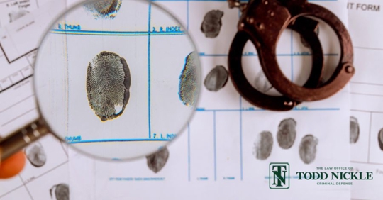 handcuffs and fingerprints